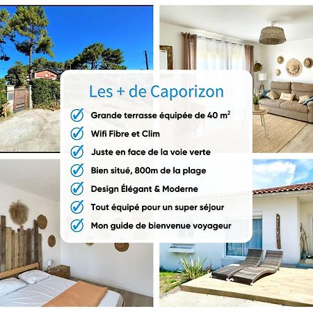 Caporizon-Villa Courant-Terrasse-Proche Plage Мимизан-Плаж Экстерьер фото